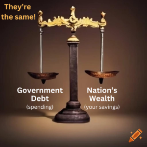 Government Debt = Nation's wealth